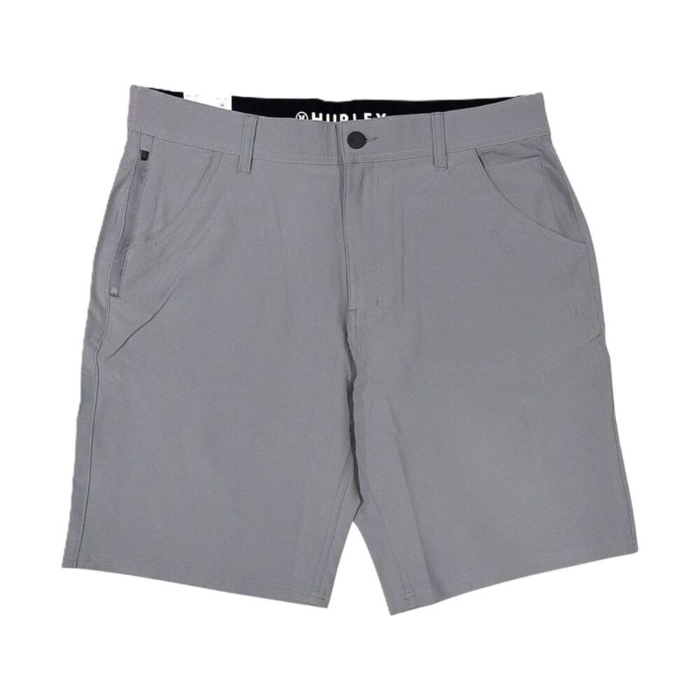 Hurley Men's Lightweight Regular 4-Way Stretch Fit Trek Hybrid Short - Grey